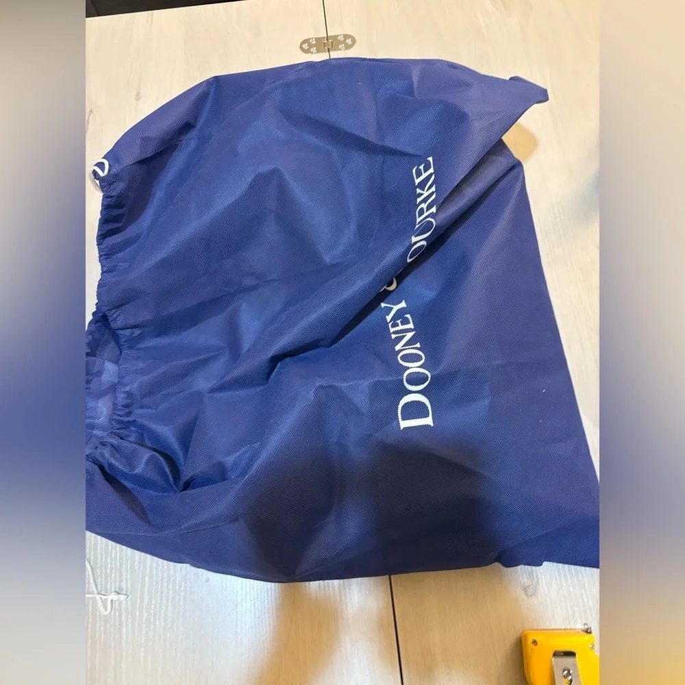 Dooney & Bourke Yellow Tote with Red Floral Design 16X11" with dusty bag. - Picture 11 of 12